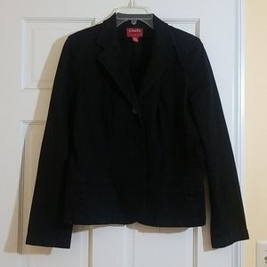 Black Denim Chaps Jacket